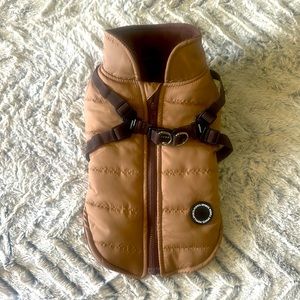 Puppia Mountaineer Winter Dog Coat, integrated harness